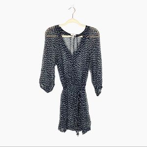 Joie Black and White Mini Dress